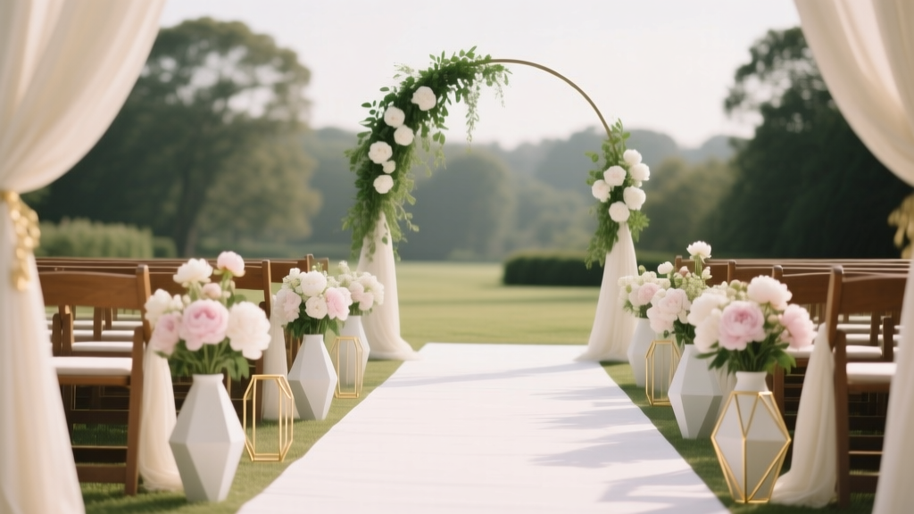 How to Plan a Wedding With a Ceremony Aisle Decor