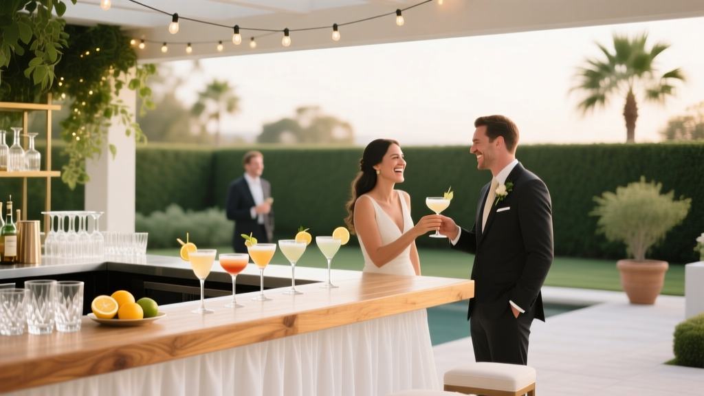How to Plan a Wedding With a Cocktail Hour That Delights
