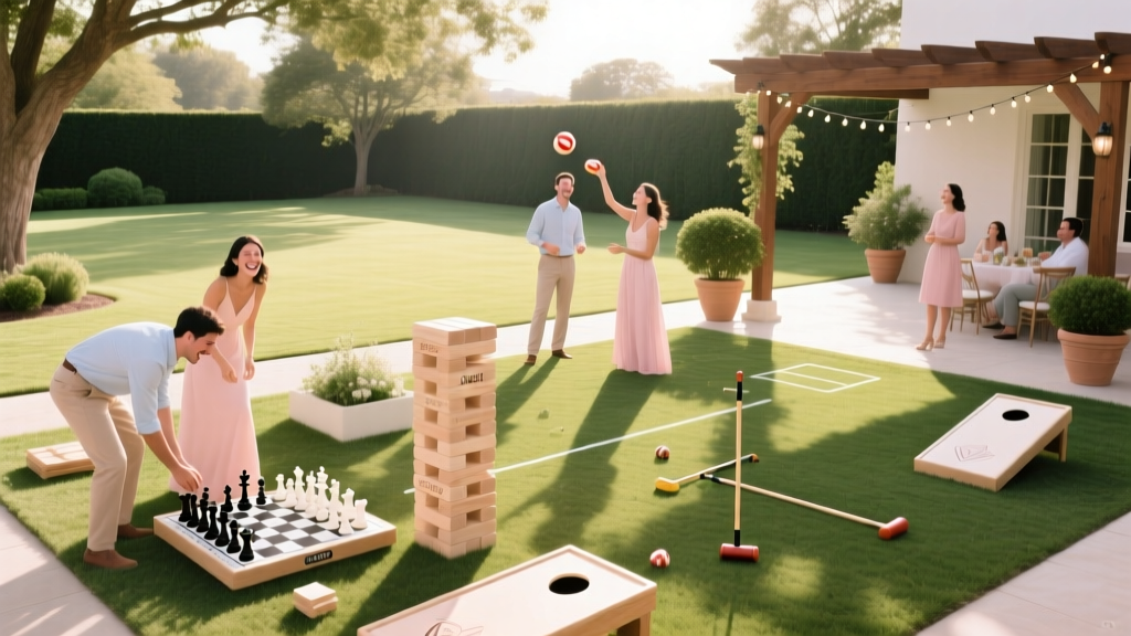 How to Plan a Wedding With a Lawn Game Area