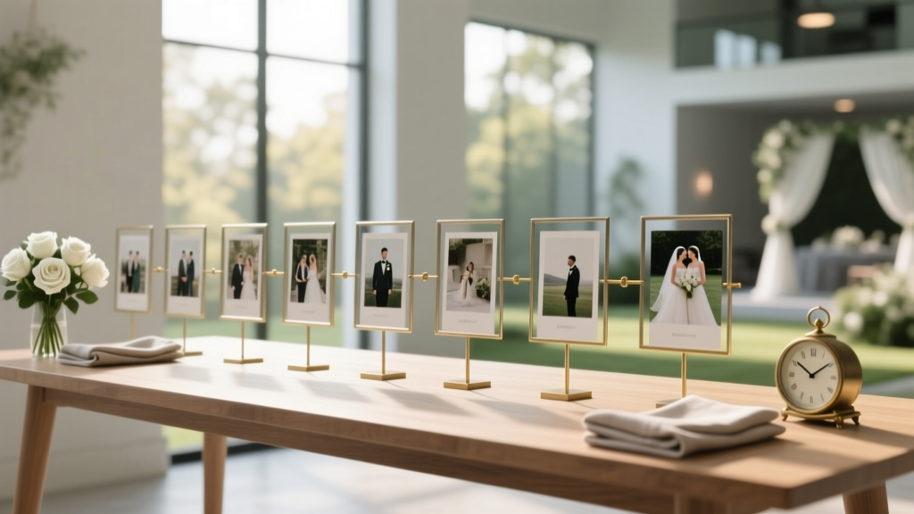 How to Plan a Wedding With a Photo Timeline Display