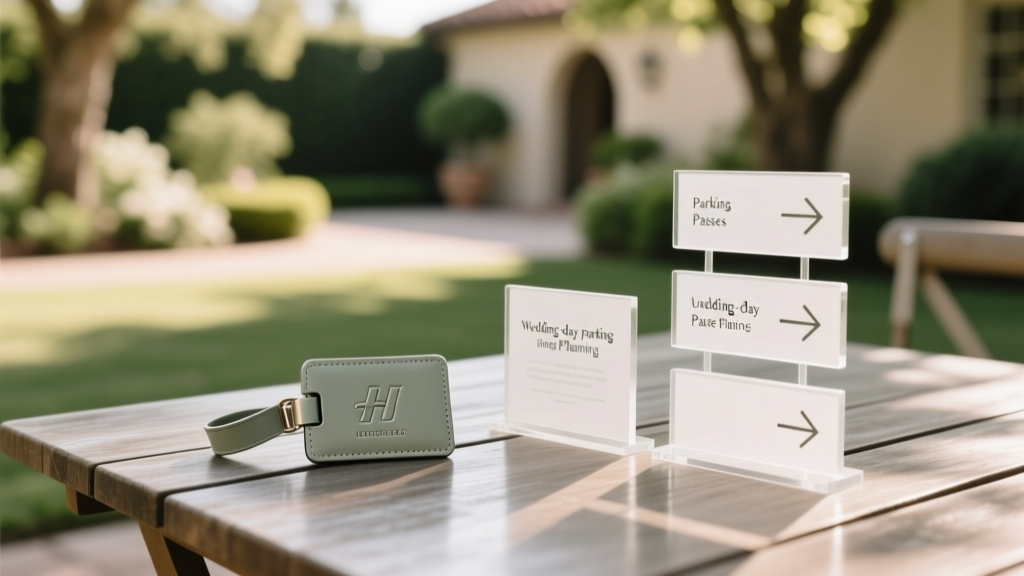 Wedding Day Parking Passes and Signage Planning