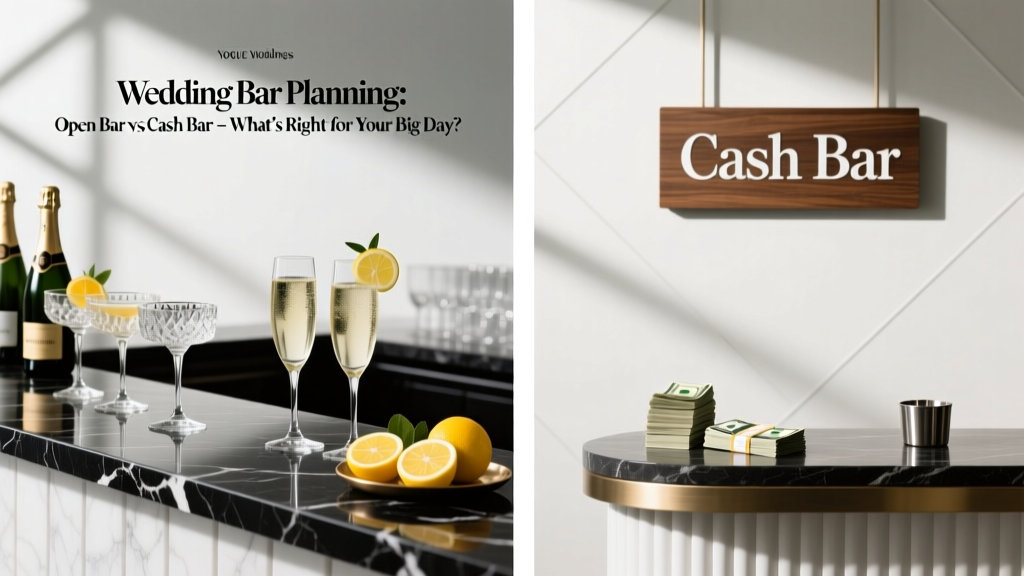 Wedding Bar Planning Open Bar vs Cash Bar
