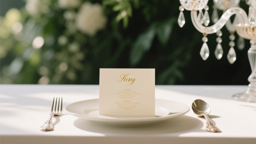 Wedding Planning How to Choose the Perfect Menu Cards