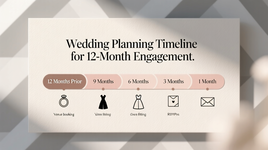 Wedding Planning Timeline for 12-Month Engagement
