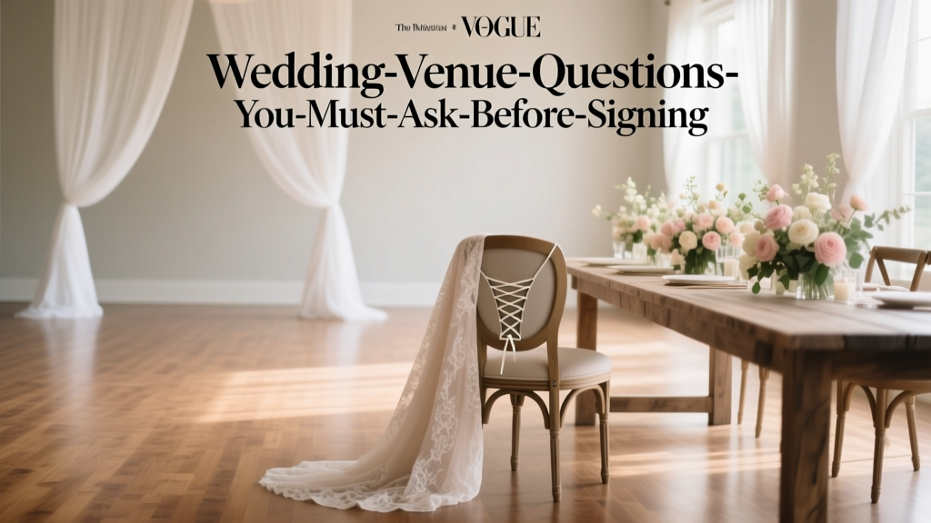 Wedding Venue Questions You Must Ask Before Signing