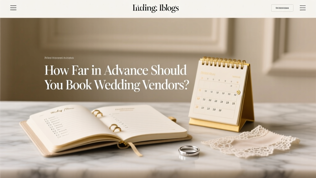 How Far in Advance Should You Book Wedding Vendors