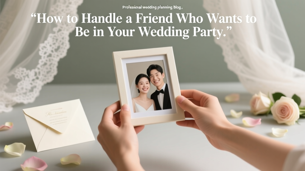 How to Handle a Friend Who Wants to Be in Your Wedding Party