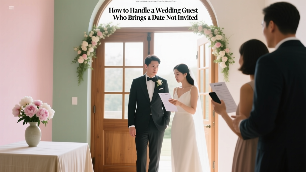 How to Handle a Wedding Guest Who Brings a Date Not Invited