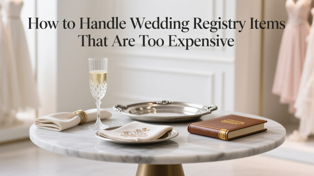 How to Handle Wedding Registry Items That Are Too Expensive