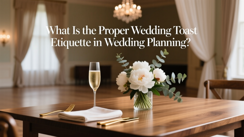 What Is the Proper Wedding Toast Etiquette