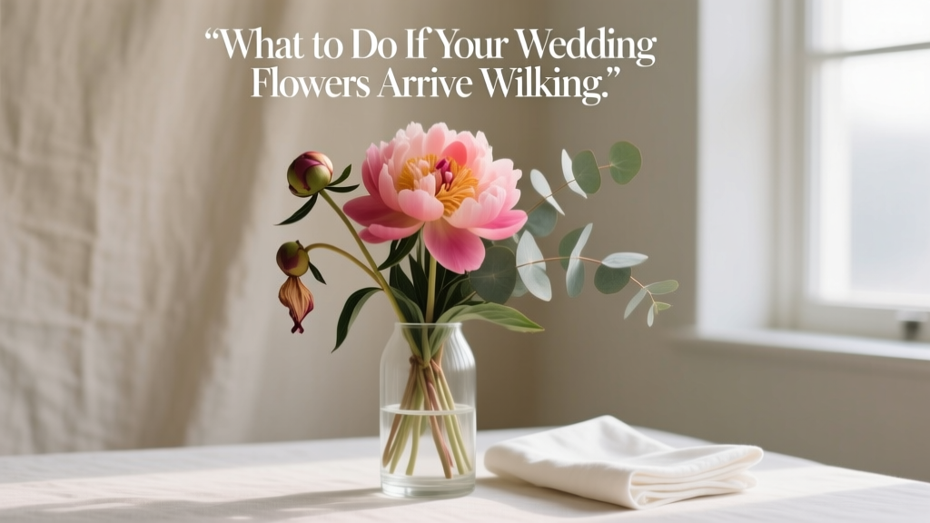 What to Do If Your Wedding Flowers Arrive Wilting