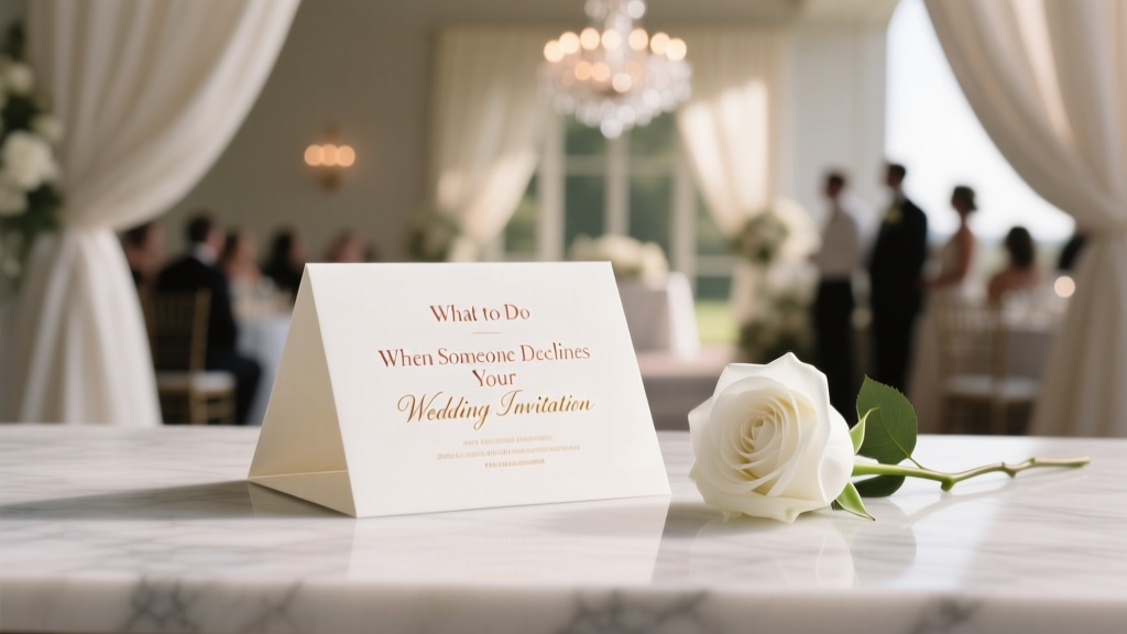 What to Do When Someone Declines Your Wedding Invitation