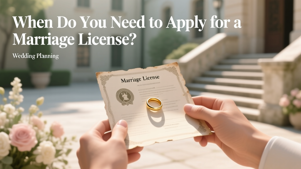 When Do You Need to Apply for a Marriage License