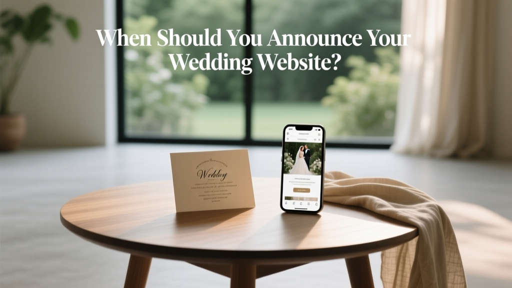 When Should You Announce Your Wedding Website