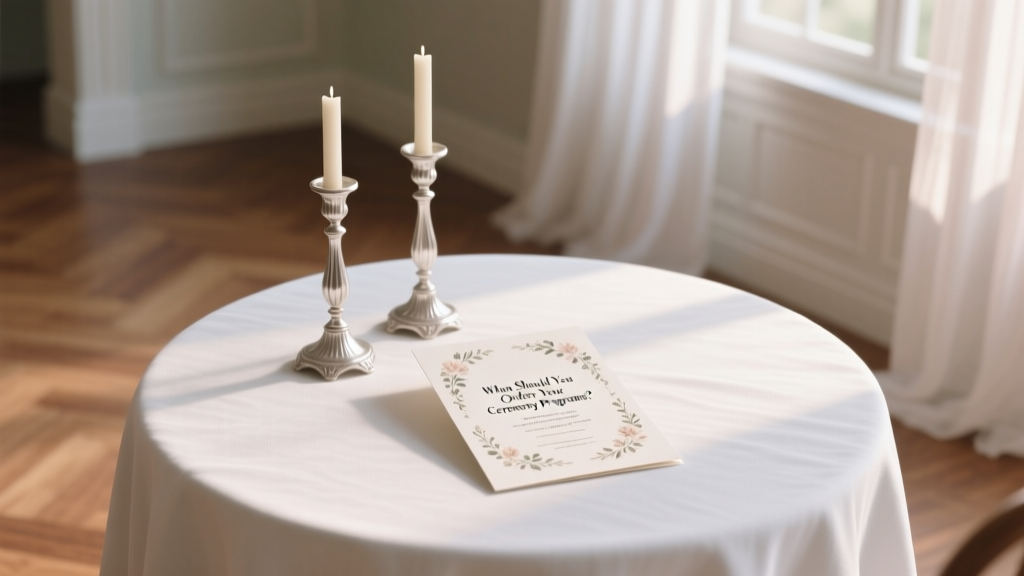When Should You Order Your Ceremony Programs