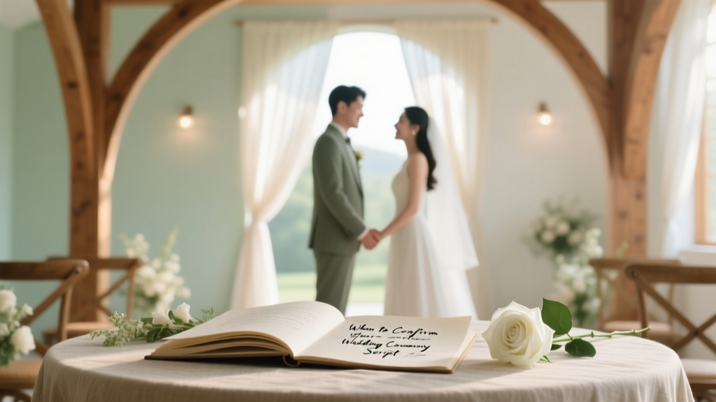 When to Confirm Your Wedding Ceremony Script