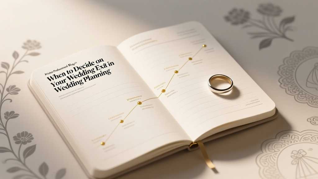 When to Decide on Your Wedding Exit