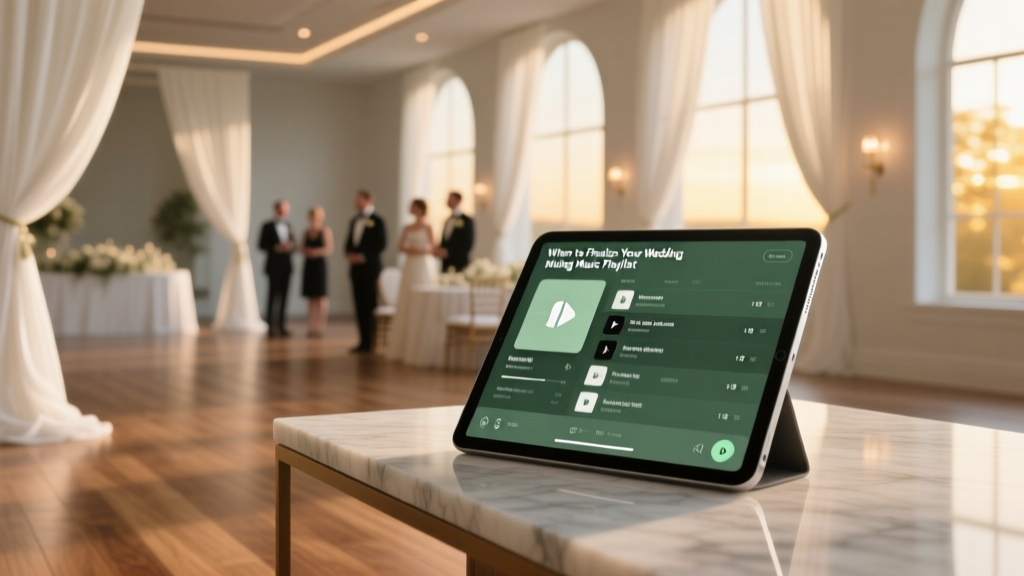 When to Finalize Your Wedding Music Playlist