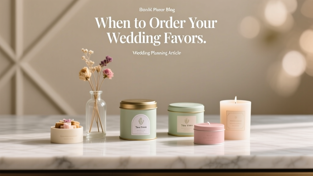 When to Order Your Wedding Favors