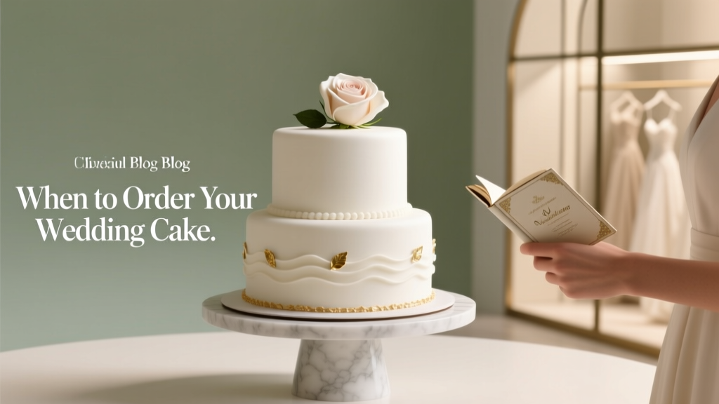 When to Order Your Wedding Cake