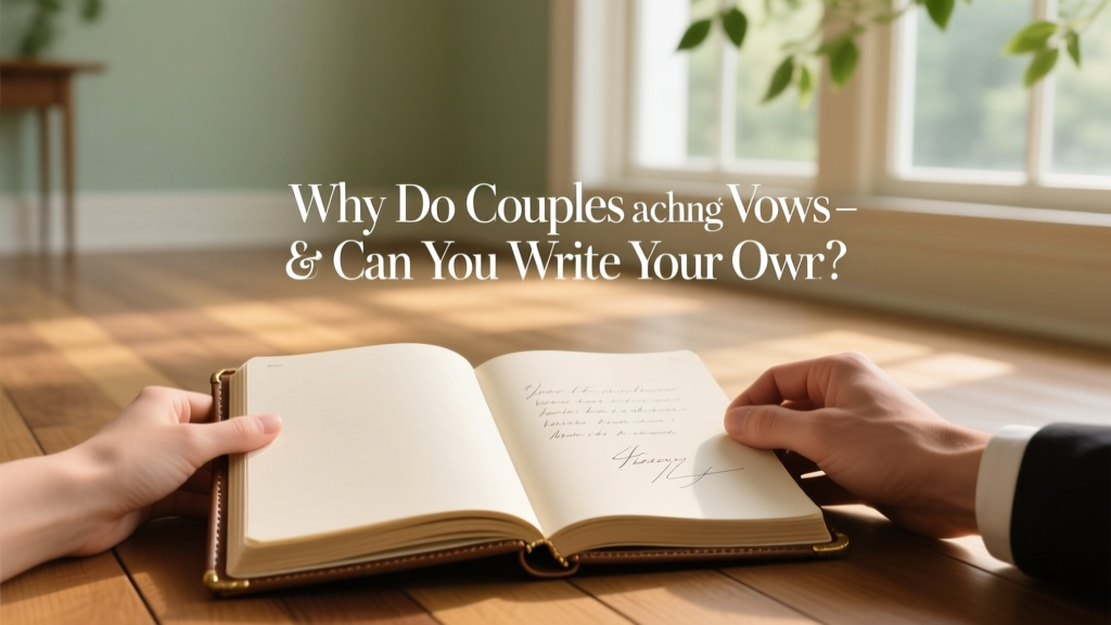 Why Do Couples Exchange Vows and Can You Write Your Own