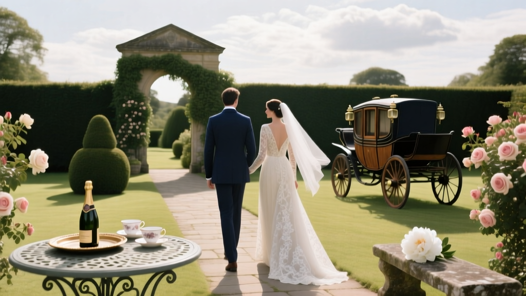English Manor Wedding Theme Aristocratic Charm