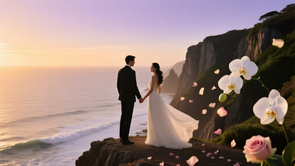 How to Create a Romantic Cliffside Ocean Wedding Theme