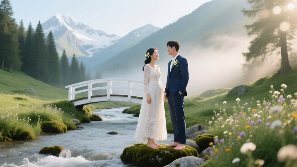 How to Create a Romantic Mountain Stream Wedding Theme