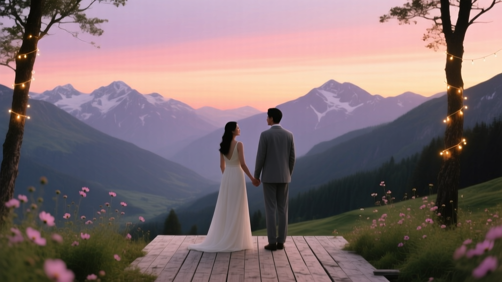 How to Create a Romantic Mountain Sunset Wedding Theme