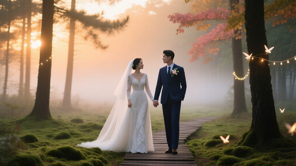 How to Create a Romantic Sunset Forest Wedding Theme