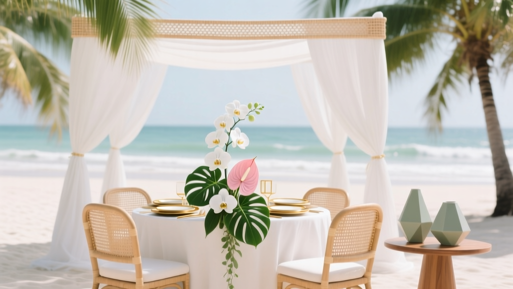 How to Execute a Modern Tropical Wedding Theme