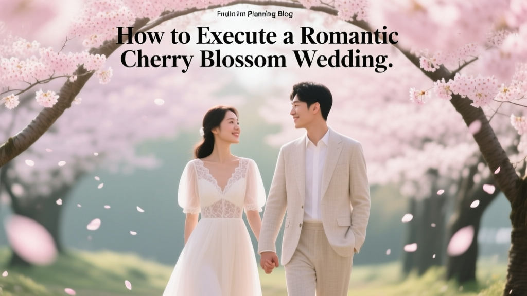 How to Execute a Romantic Cherry Blossom Wedding