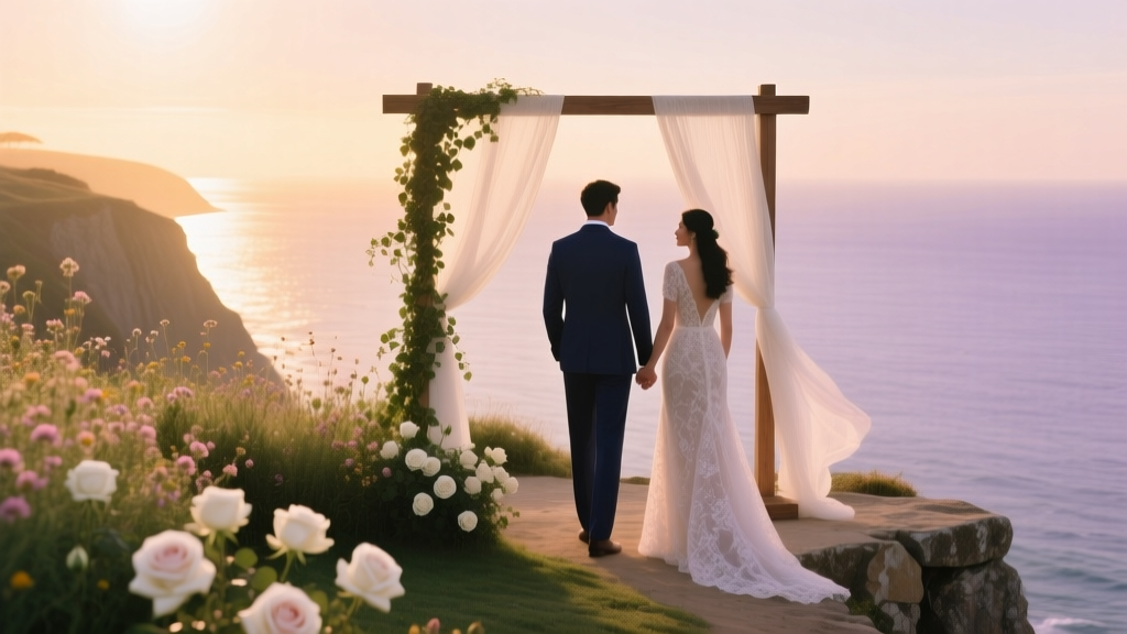 How to Execute a Romantic Cliffside Garden Wedding