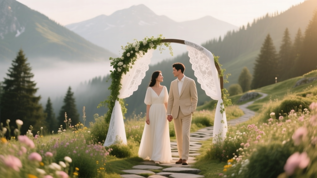 How to Execute a Romantic Mountain Garden Wedding