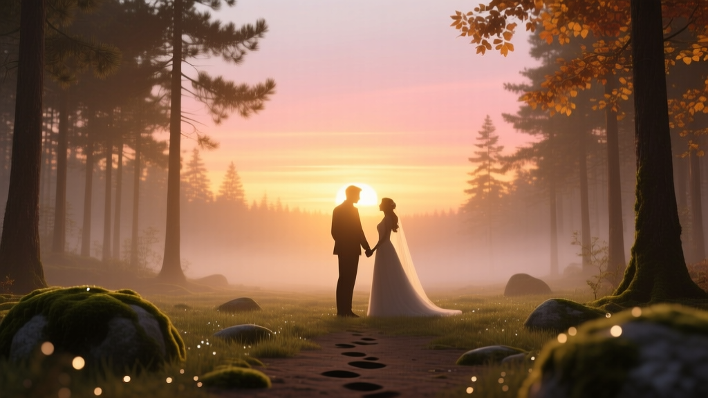 How to Execute a Romantic Sunset Forest Wedding