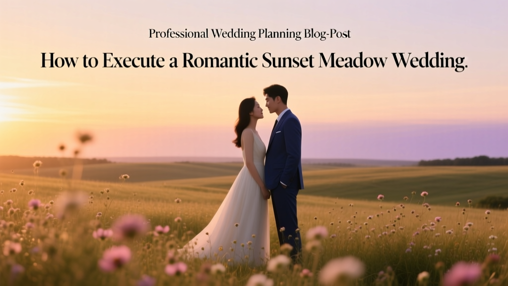 How to Execute a Romantic Sunset Meadow Wedding