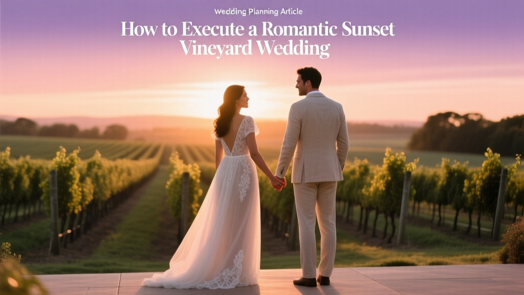 How to Execute a Romantic Sunset Vineyard Wedding