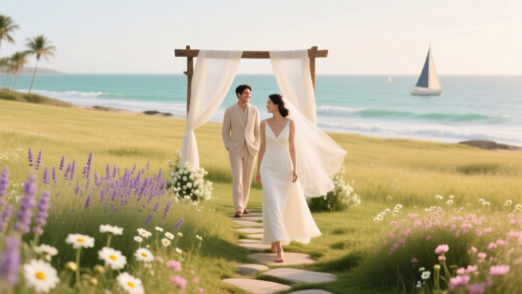 How to Plan a Romantic Coastal Meadow Wedding