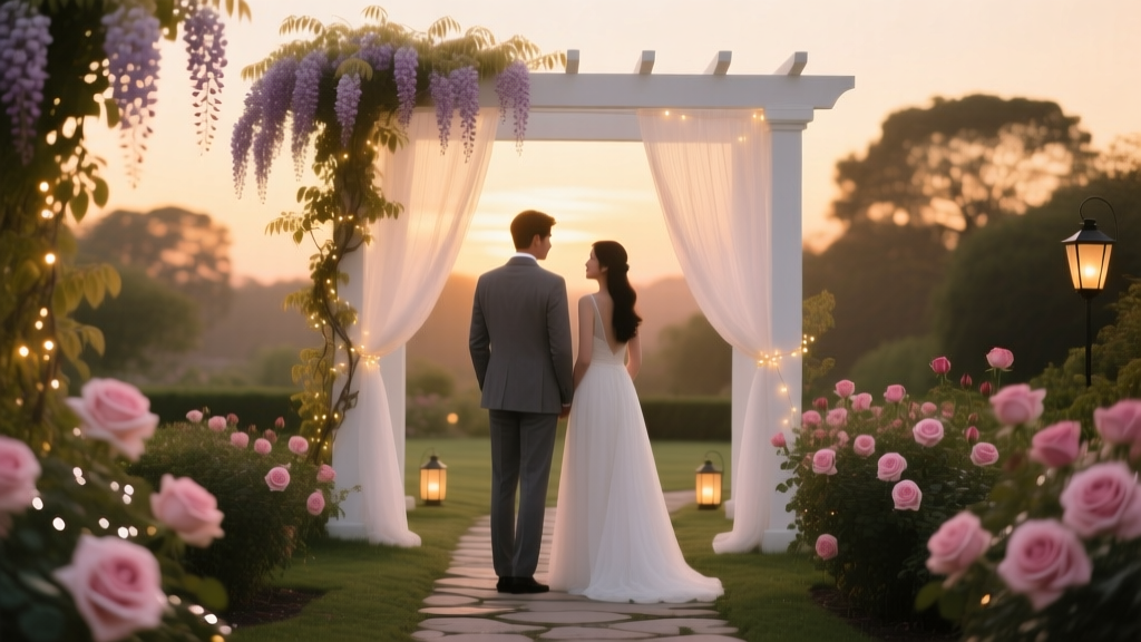 How to Plan a Romantic Garden Sunset Wedding