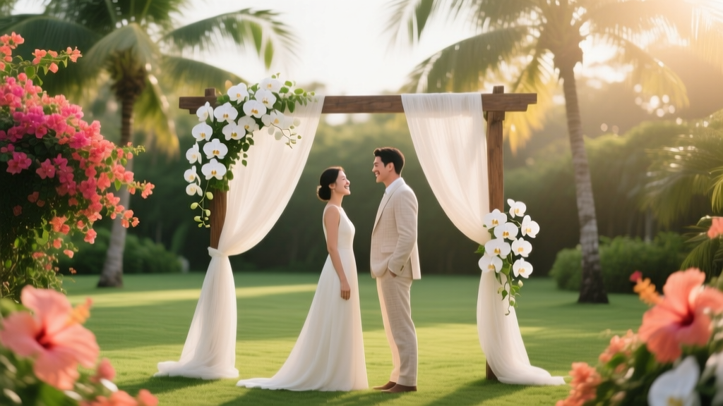 How to Plan a Tropical Garden Wedding