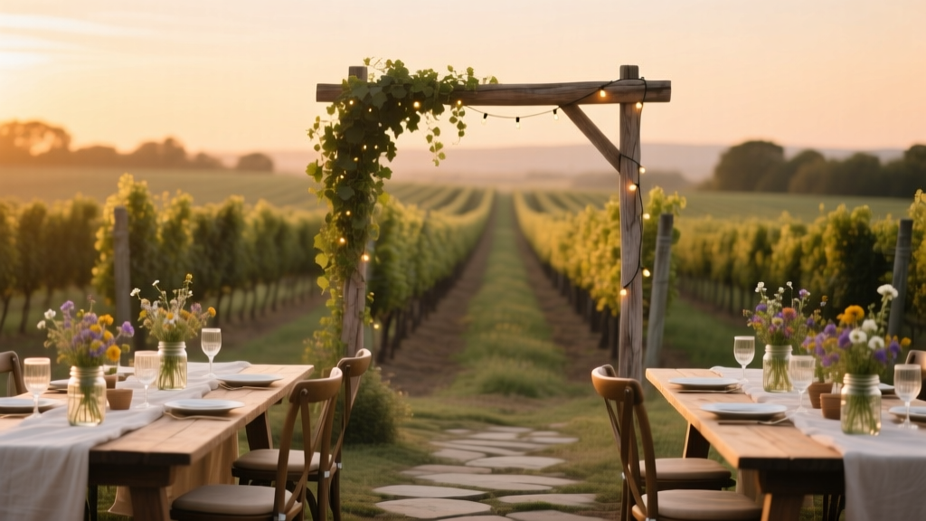 How to Plan a Rustic Vineyard Wedding