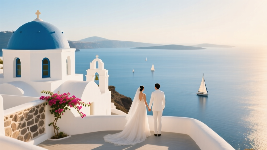 Santorini Wedding Theme Greek Island White and Blue