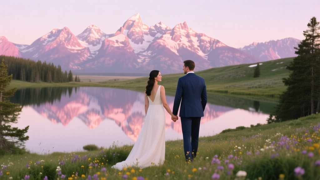Teton Valley Wedding Theme Wyoming Mountain Majesty