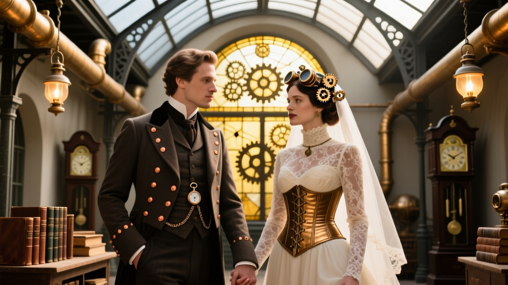 Steampunk Wedding Theme Victorian Meets Industrial