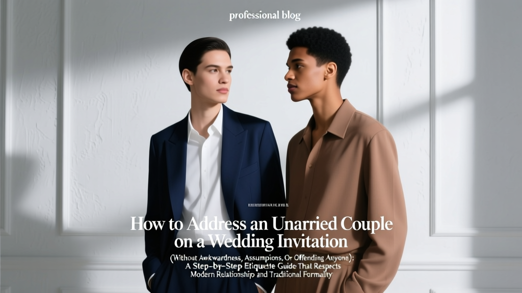 How to Address an Unmarried Couple on a Wedding Invitation (Without Awkwardness, Assumptions, or Offending Anyone): A Step-by-Step Etiquette Guide That Respects Modern Relationships and Traditional Formality