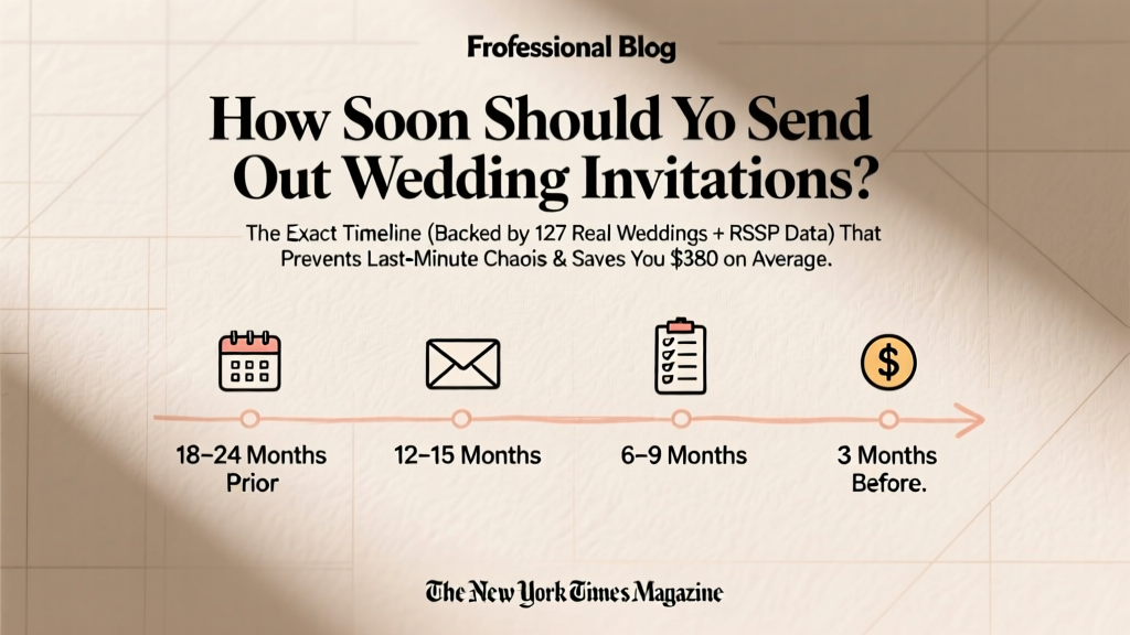 How Soon Should I Send Out Wedding Invitations? The Exact Timeline (Backed by 127 Real Weddings + RSVP Data) That Prevents Last-Minute Chaos & Saves You $380 on Average