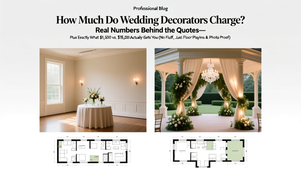 How Much Do Wedding Decorators Charge? The Real Numbers Behind the Quotes—Plus Exactly What $1,500 vs. $15,000 Actually Gets You (No Fluff, Just Floor Plans & Photo Proof)