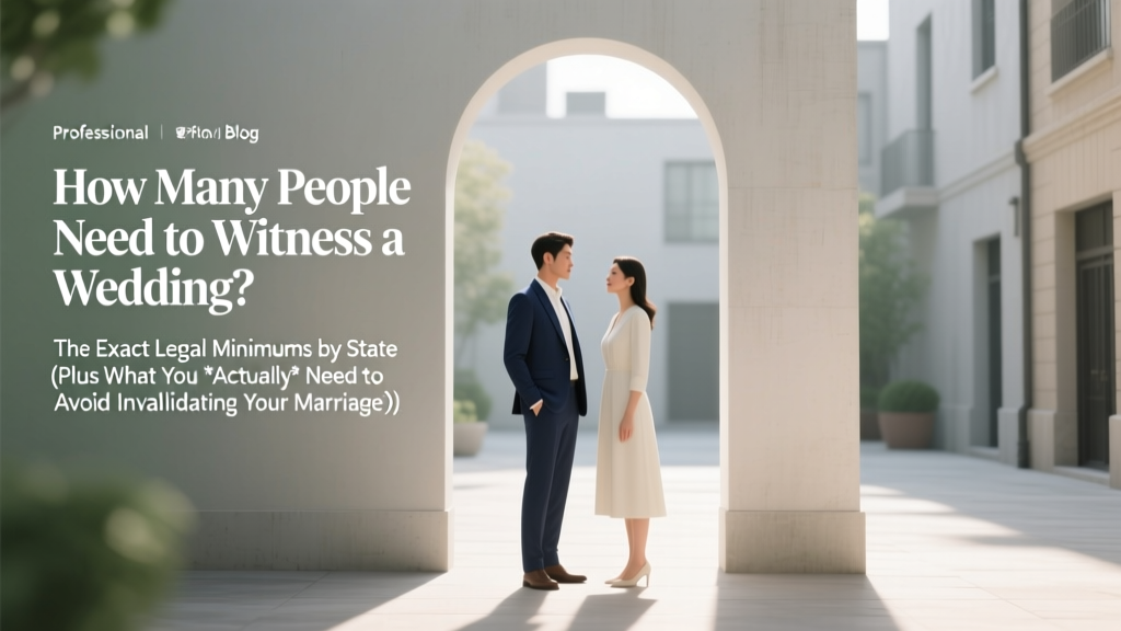 How Many People Need to Witness a Wedding? The Exact Legal Minimums by State (Plus What You *Actually* Need to Avoid Invalidating Your Marriage)
