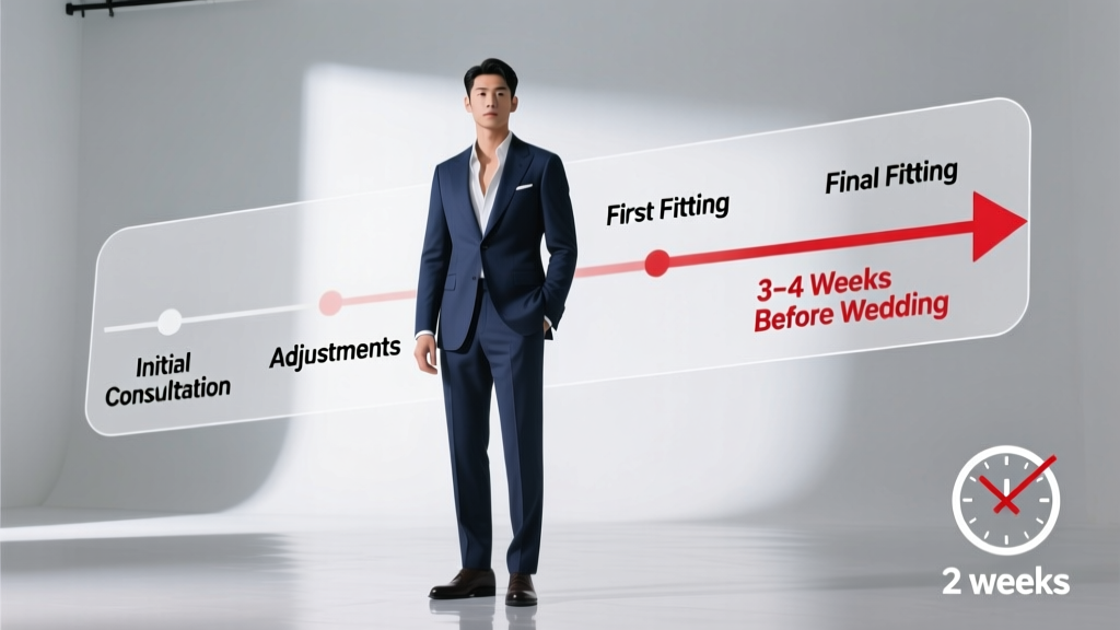 How Long Before Wedding Suit Fitting? The Exact Timeline You Need (Spoiler: It’s Not 2 Weeks—Here’s Why 90% of Grooms Book Too Late & Pay Extra)