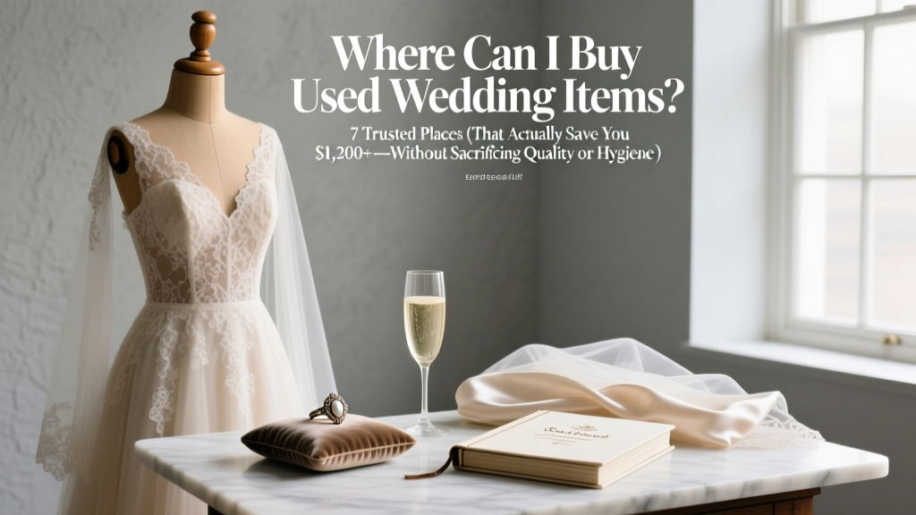 Where Can I Buy Used Wedding Items? 7 Trusted Places (That Actually Save You $1,200+—Without Sacrificing Quality or Hygiene)